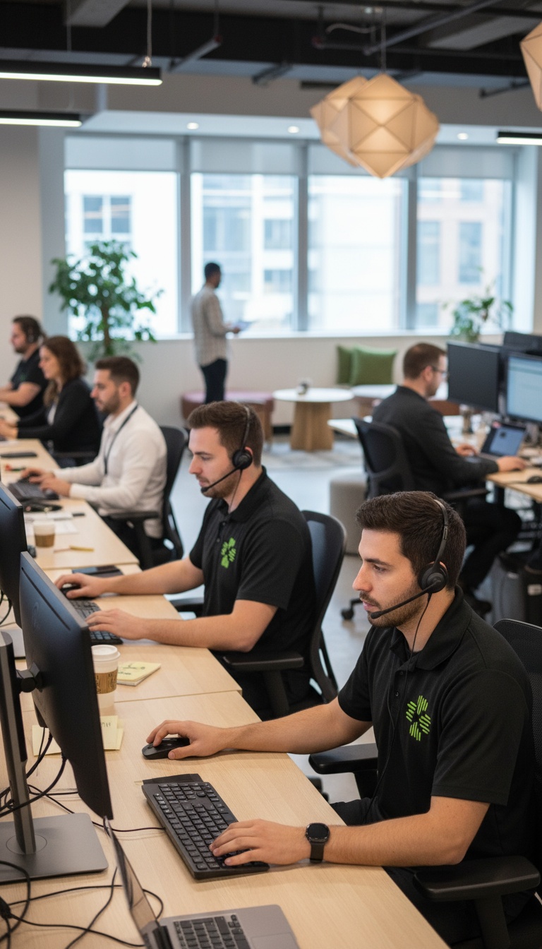 Professional team providing expert managed services
